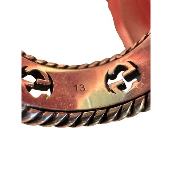 Gucci Sterling Silver GG Flower Ring w/Box & Dustbag Size 6.5 - Picture 10 of 11